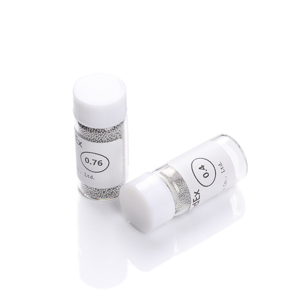 BGA Bola de soldadura-bolas de Reballing, herramientas de reparación de BGA refundido con plomo, 1 botella, 0,2, 0,25, 0,3, 0,35, 0,4, 0,45, 0,5, 0,55, 0,6, 0,65, 0,76