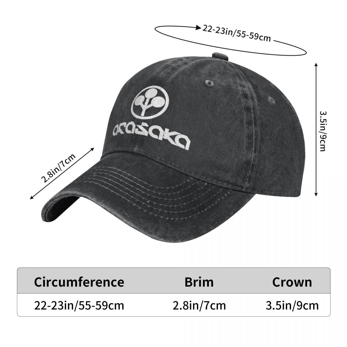 Arasaka merchandise casual baseballkeps vår klassiskt tryck truckerkeps solskyddande sport snapback-keps unisex baseballkepsar