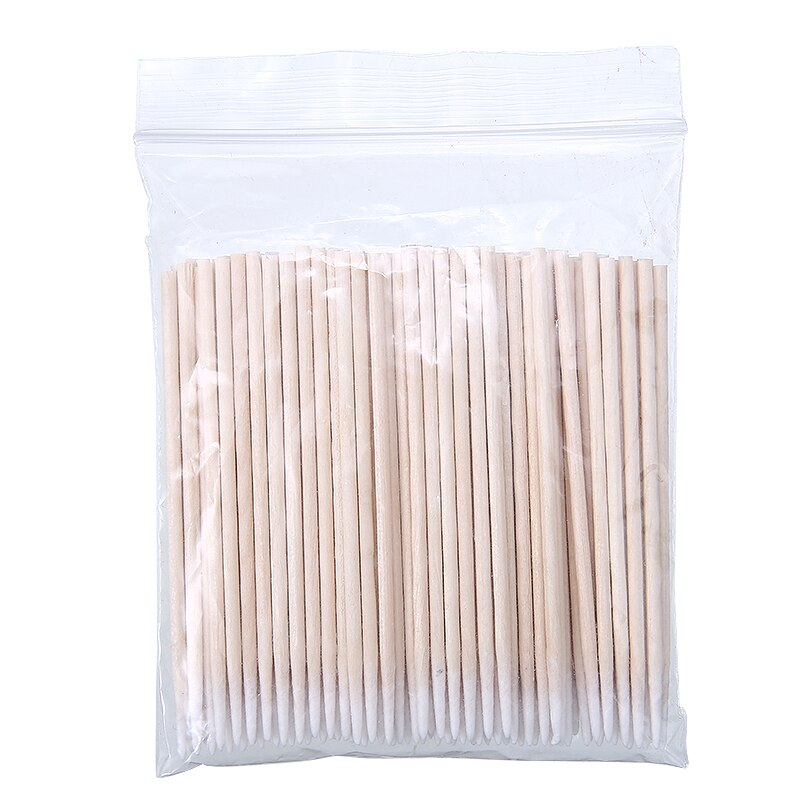800 stuks Microblading wattenstaafjes met precisiepunt, reinigingsstaafjes houten staafjes wattenstaafjes applicatoren voor tattoo make-up nagels beauty wimperverlenging (10 cm