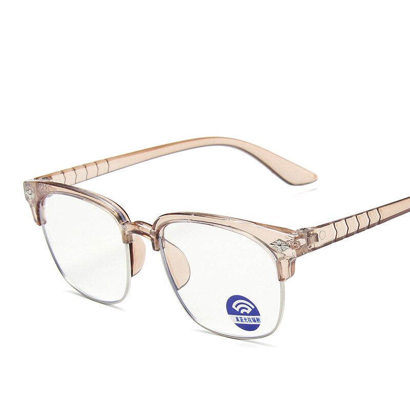 Kid 'S Brillen Anti-Blauw Licht Bril Kinderen Mode Eenvoudige Vierkante Brillen Frame Bijziendheid Optische Spiegel Voor unisex: C3 Trans Tea