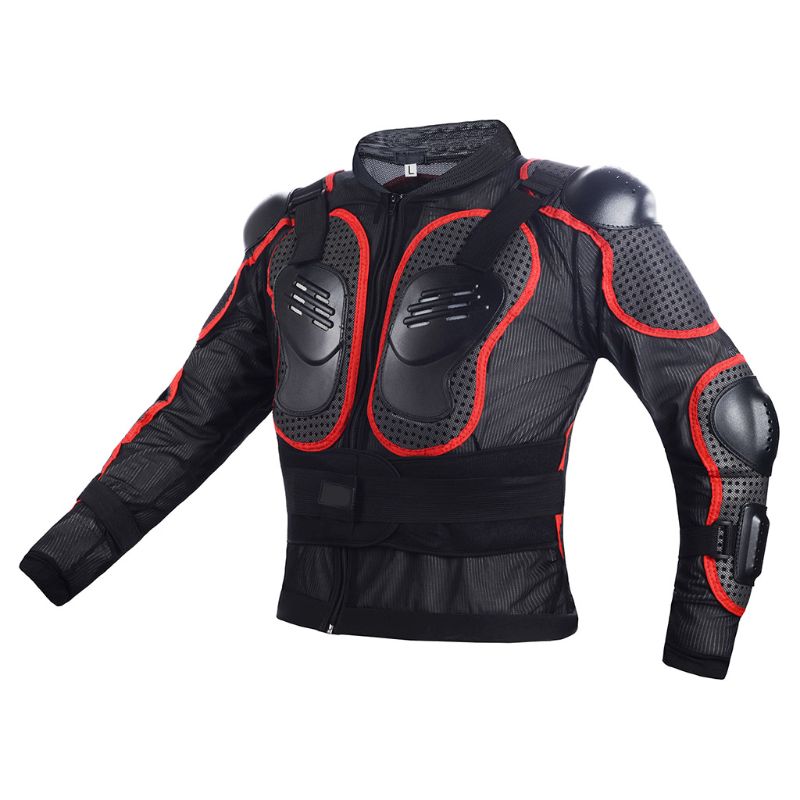 Motorcykel anti-fald jakke ridetøj helkrops skjorte motocross ryg gear  u90c