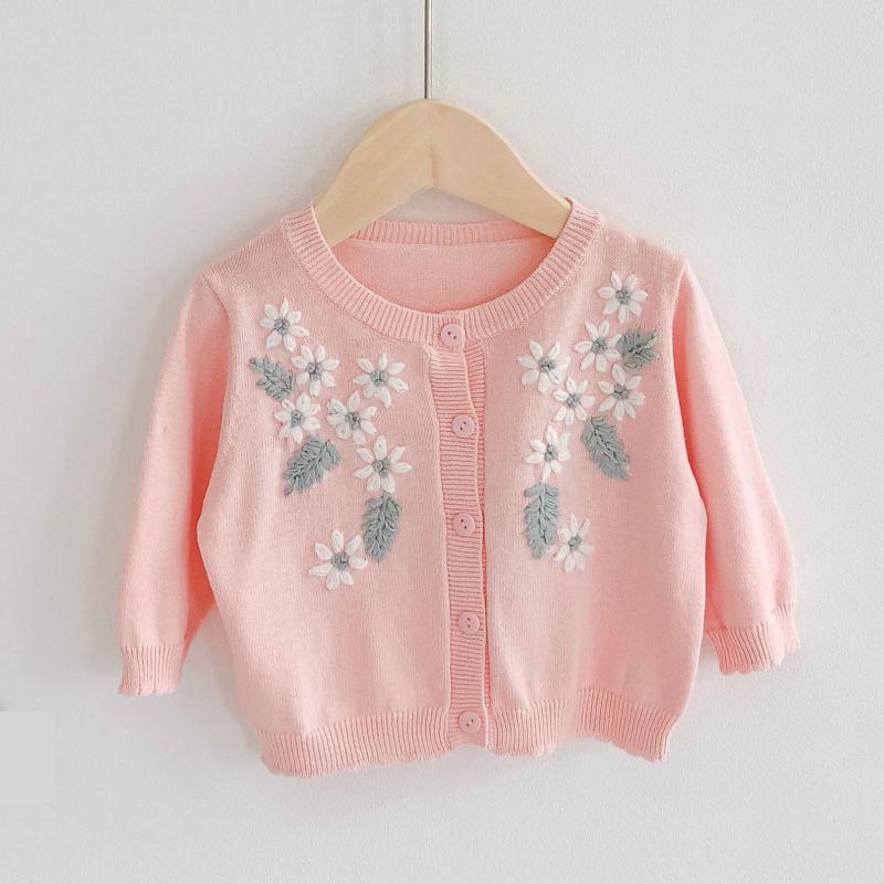 Baby Girls Sweater Autumn Toddler Girls Cardigan Coat Jacket Cotton Baby Knitted Cardigan Girl Coat Infant Baby Sweater