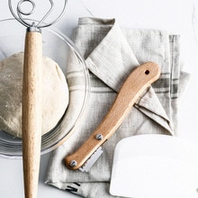 Bread Baking Tool Set Curved Bread Cutter Flour Coil Mixer Flour Scraper Pizza Biscuit Cookie Toast Baking Tool Set Home Baker