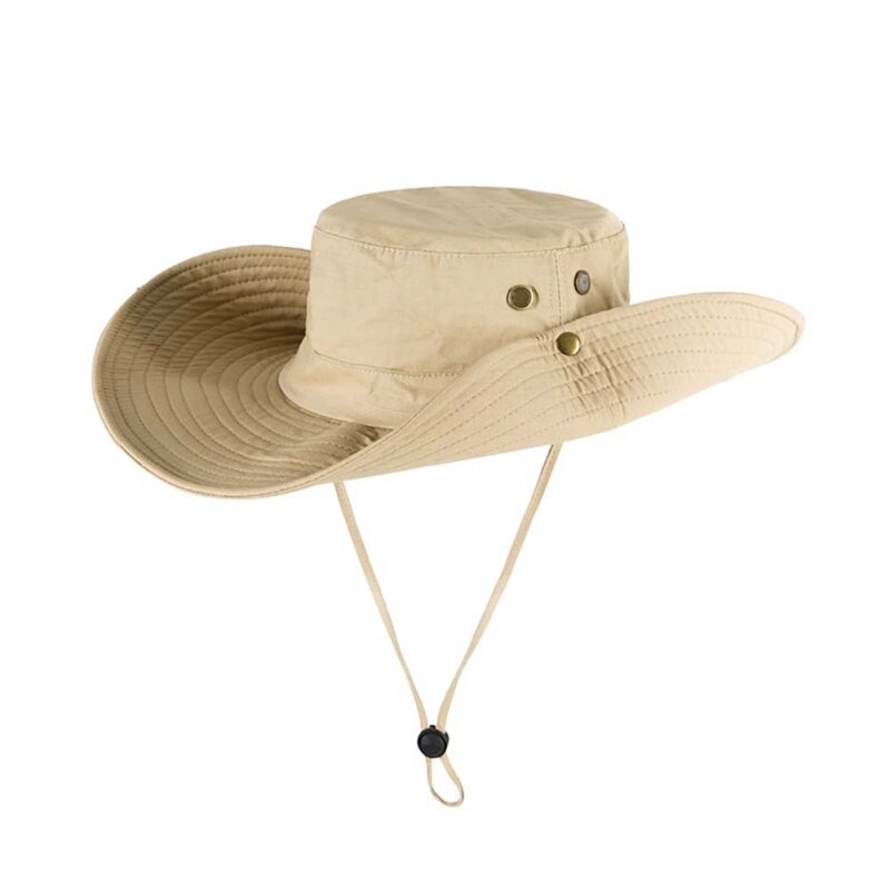 Cappello da Sole - Cotone Leggero Pieghevole Traspirante - Laccio Regolabile - Donna Spiaggia Pesca Escursionismo