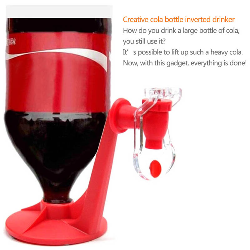 Sodavand dispenser flaske koks på hovedet drikkevand dispenser maskine til gadget fest hjemme bar hånd tryk vand dispenser