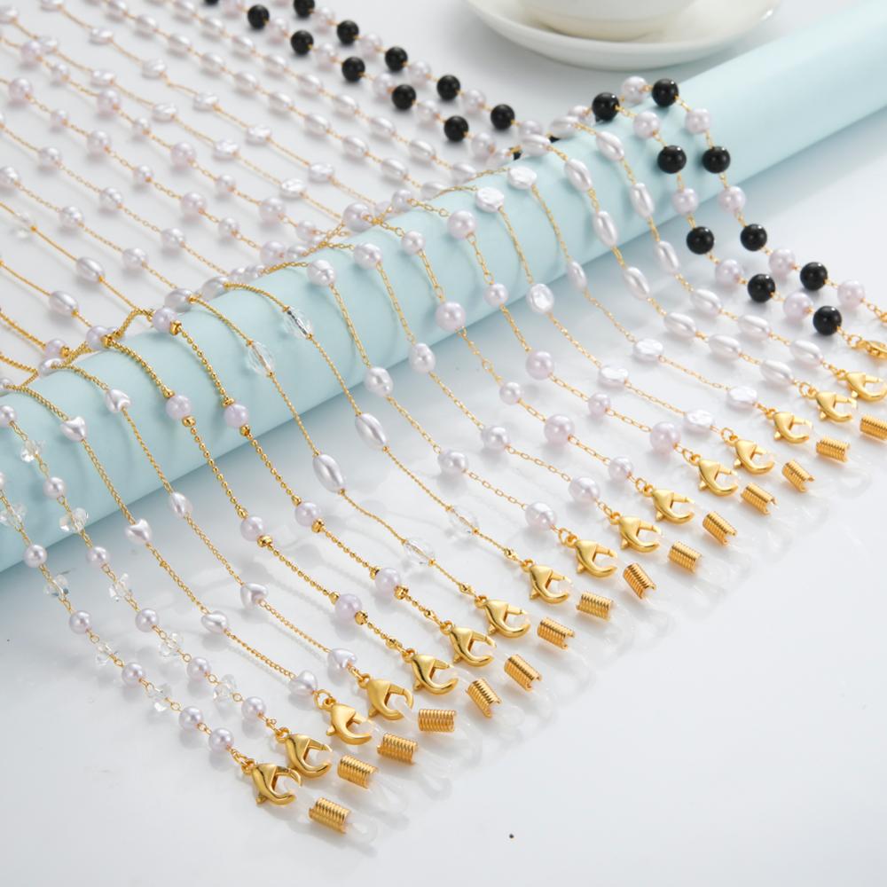 Skyrim Chic Pearl Beaded Glasses Chain for Women Sunglasses Chains Lanyards Neck Strap Rope Reading Eyeglasses Cord Holder