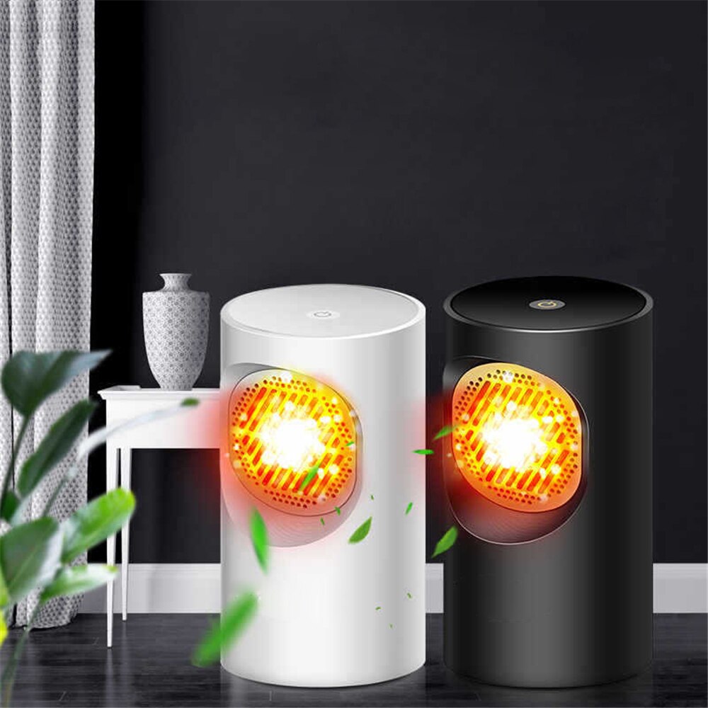 Mini Heater Touchscreen Desktop Heaters For Office Home Bedroom Warm/Cold Wind Overheat Protection