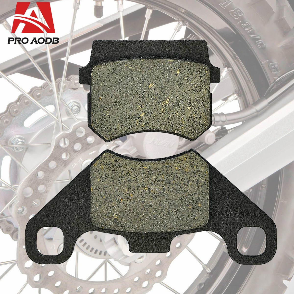 Scheibenbremsbeläge vorne und hinten für 50 cc, 70 cc, 110 cc, 125 cc, 150 cc, 200 cc, 250 cc, Universal--Moto-Cross, ATV, Quad, gehen-Kart, Schmutz Fahrrad, Rolle