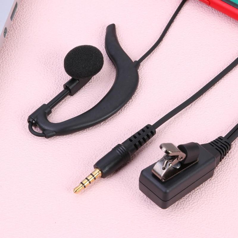 3.5mm 1.2m headset g type ptt øretelefoner ørestykket ørekrog til xiaomi mijia 1s radio pu wire bedre end lignende pvc wire