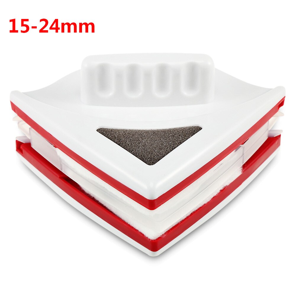 Double Sided Magnetic Window Glass Cleaner Wiper Household Window Surface Glass Wiper Surface Brush Home Washing Cleaning Tools: 15 to 24mm