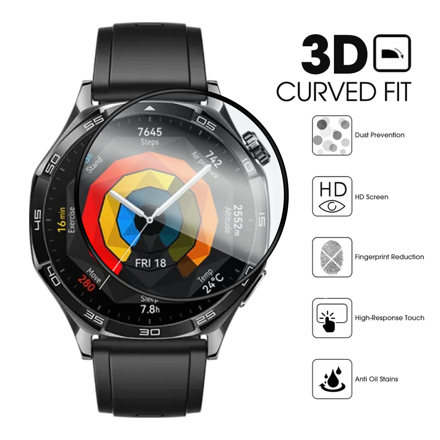 1-5Pcs Screen Protector for Huawei Watch GT4/GT5 41mm 46mm Smartwatch Soft Protective Film for Huawei Watch GT5 Not Glass Cover
