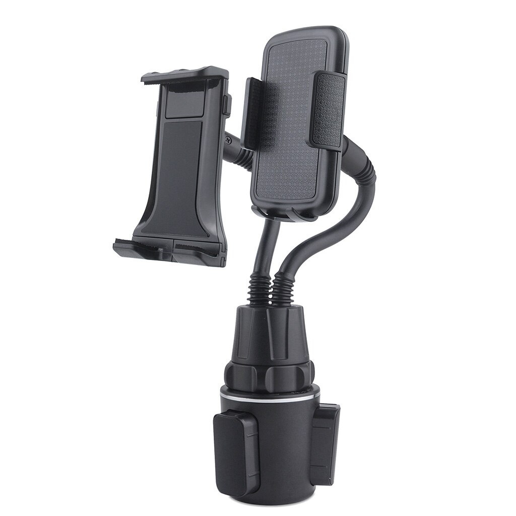 Portavasos de coche para teléfono móvil, soporte de altura de ángulo ajustable de 360 grados para iphone y Samsung de 3,5-6,7 pulgadas