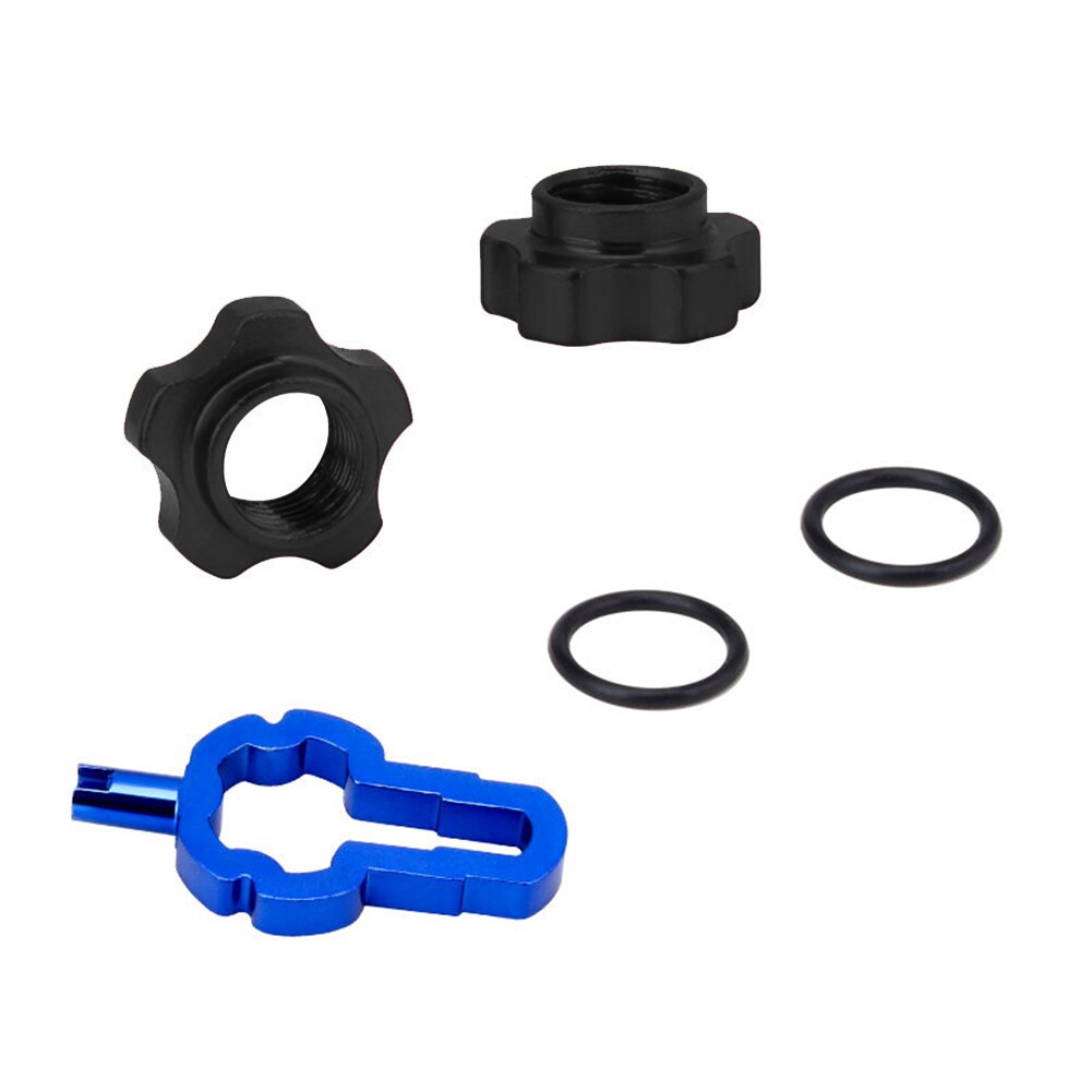 Vxm 2 Stks/set Wiel Band Transfer Valve Adapter Mountain Mtb Bike Schrader Presta Ventiel Wiel Converter Moer Velg: Black