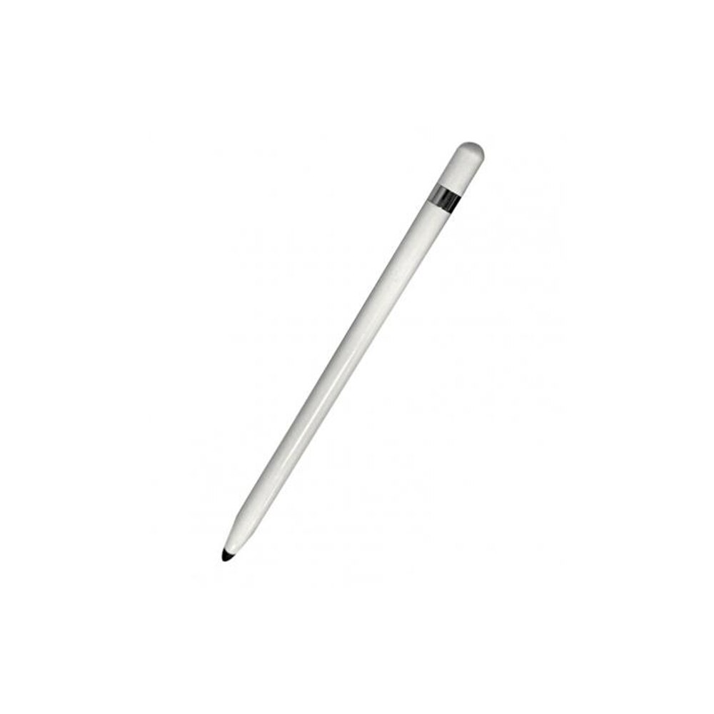 Lápiz óptico portátil de doble punta, repuesto Universal, suave, pluma de escribir, dibujo, tableta capacitiva, Stylus de teléfono: Blanco