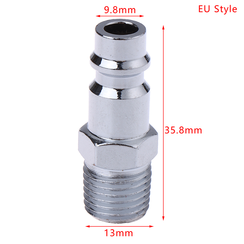 1/4" externe draad pneumatische snelkoppeling mannelijke connector Amerikaanse EU-stijl gezamenlijke connector