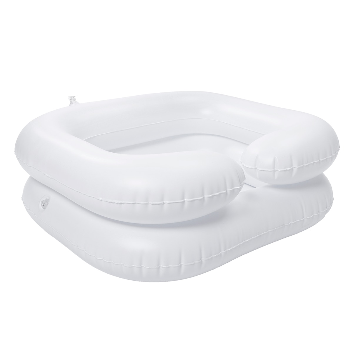 Inflatable Hair Washing Basin Shampoo Tray Portable Conditioner Disabled In Bed Inflatable PVC With Drain Tube