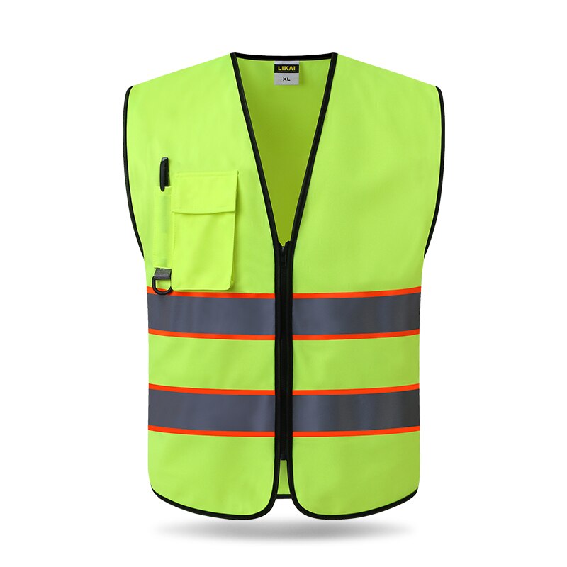 High Visibility Reflective Vest Working Clothes Motorcycle Cycling Sports Outdoor Reflective Safety Clothing Reflective Jacket: 307 Reflective Vest / XL