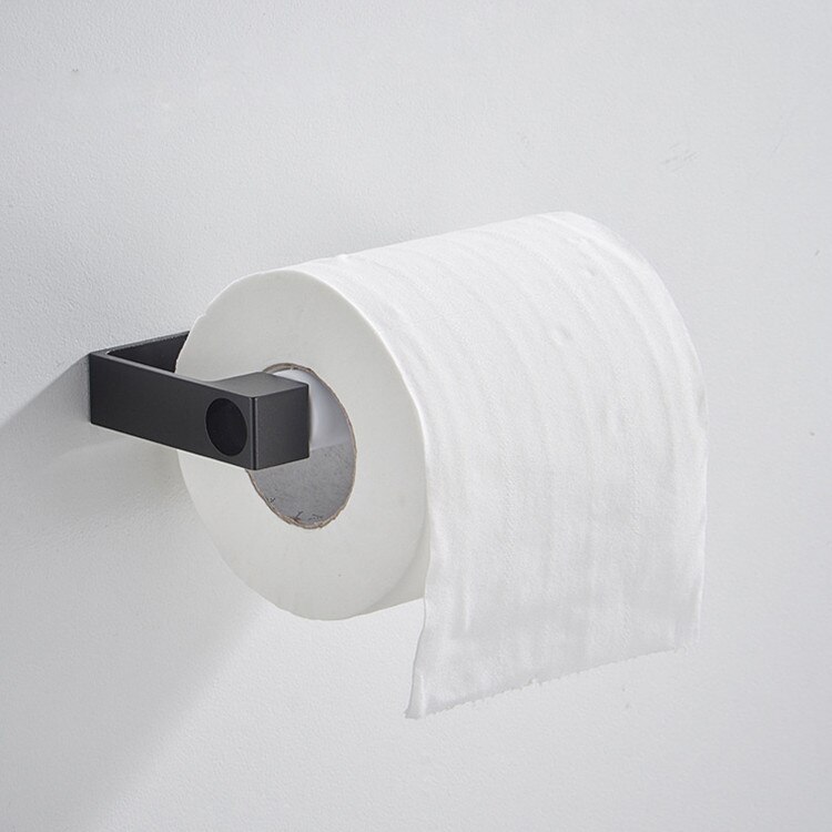 Stil alumimum toiletpapirholder hulstanset mobiltelefonholder nordeuropæisk toiletrulleholder vægbøjler