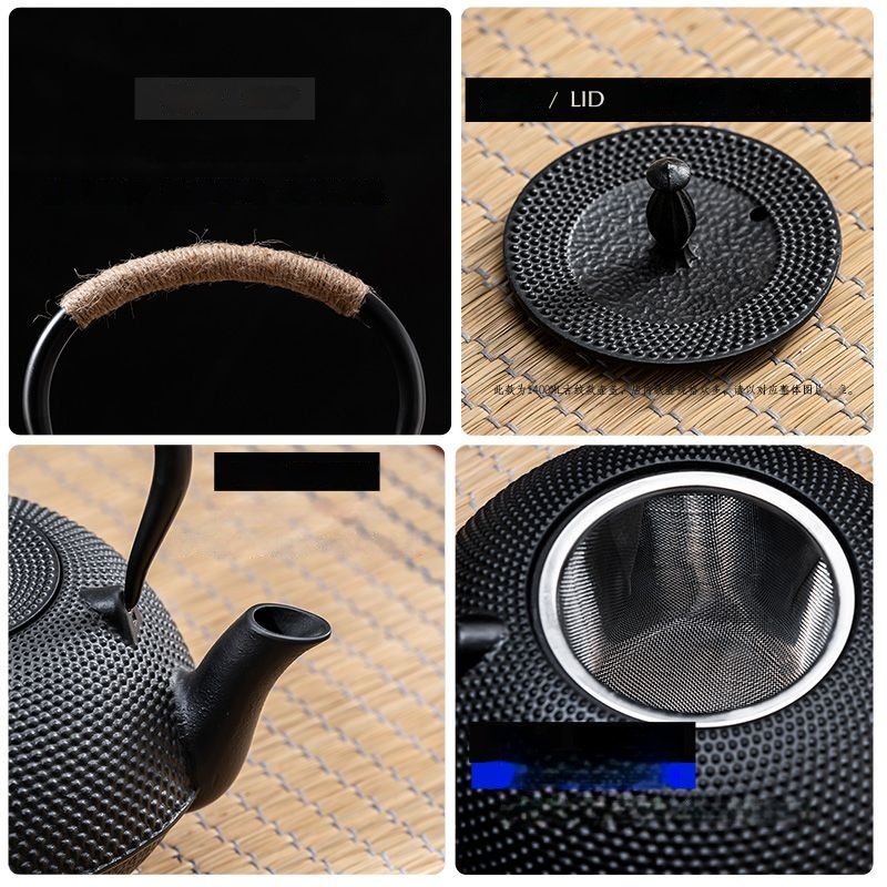 GIANXI théière en fonte Camping fête autour du poêle thé bouillant séparation de l'eau accessoires de tasse à thé service à thé Pu'er