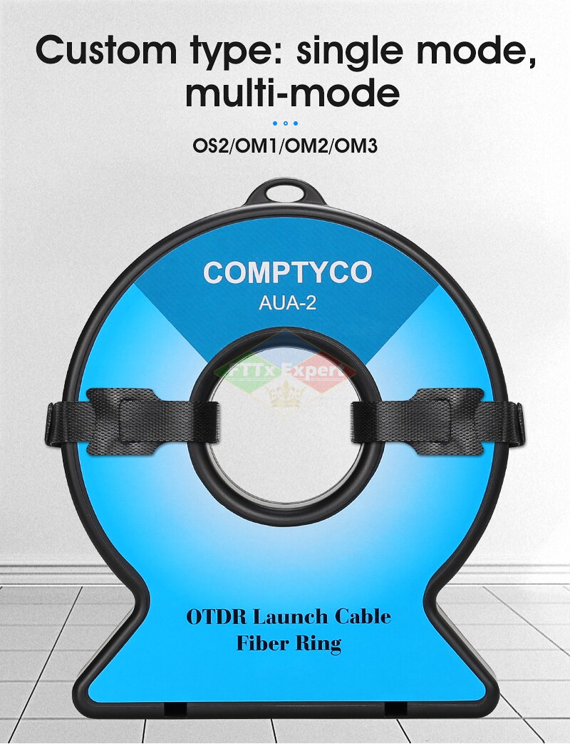 SC/FC/ST/LC-APC/UPC Fiber Optic OTDR Launch Cable Box ,Fiber Rings 150M OTDR Dead Zone Eliminator SM 1310/1550nm