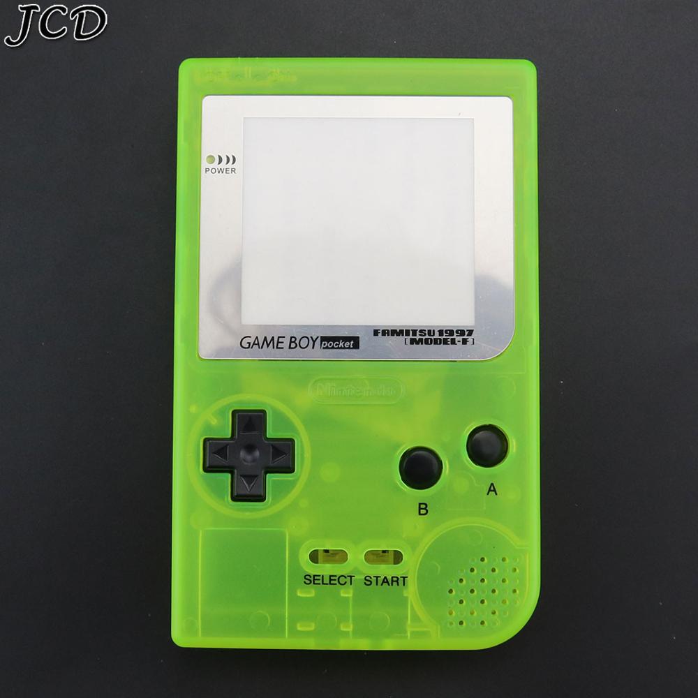 Jcd Lichtgevende Volledige Set Behuizing Shell Cover Case W/Rubber Pad En Schroevendraaier Voor Gameboy Pocket Gbp Shell Knoppen: Luminous yellow