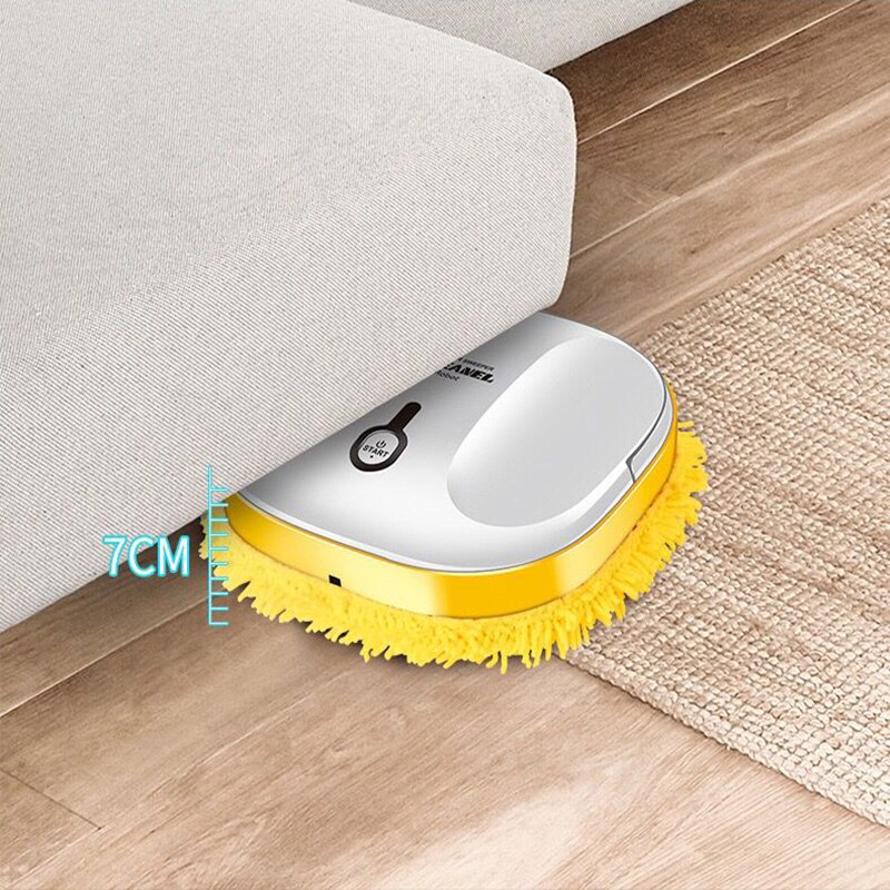1500 mAh Automatic Home Wet Dry Sweeping Robot Mopping Machine Mop Sweeper Electric Washing Floor Washer Spin Mop Self Cleaning