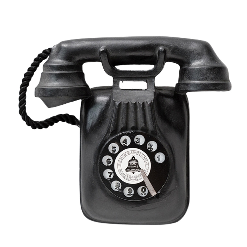 Retro Telefoon Wanddecoraties Creatieve Vintage Muur Hanger Klassieke Look Wijzerplaat Betalen Telefoon Model Booth Home Bar Restaurant