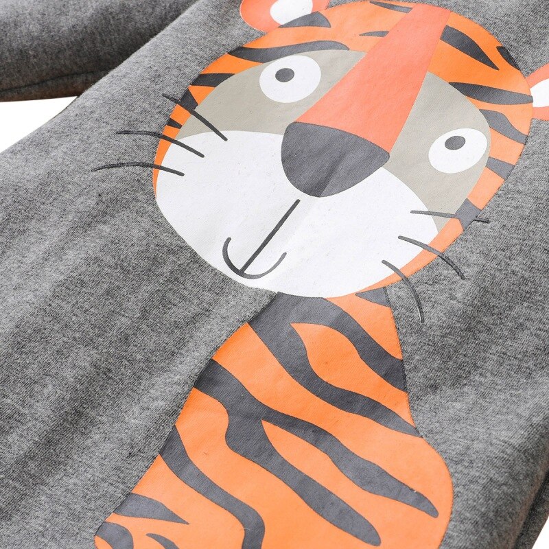 Karikatur Baby Footies Nette Tiger drucken Kleinkind Junge Bodys Raupe mit Hütte Overall Für Jungen Ebene Neugeborenen Jungen Kleidung