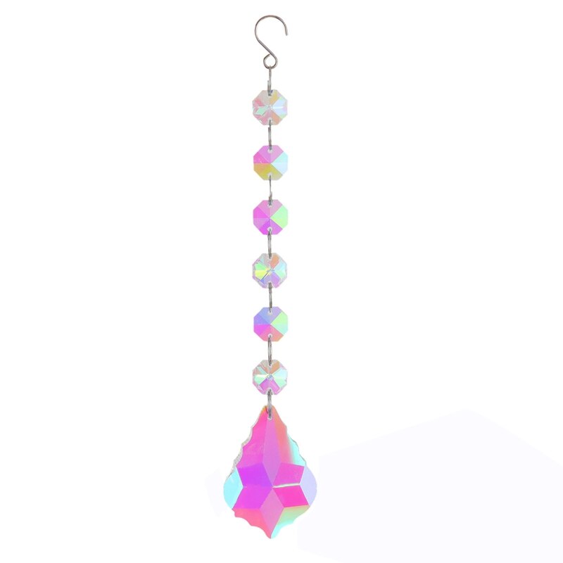 Carrillón de viento de cristal, campanas de viento, prismas de diamante, atrapasueños colgante, cortinas de ventana, decoración de jardín: 08 Wind Chime