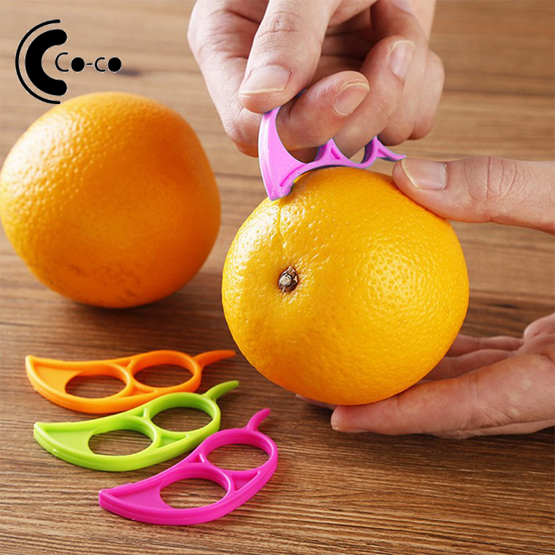 1Pc Oranje Dunschiller Citroen Zester Fruit Stripper Opener Citrus Mes Keuken Gereedschap Gadgets Keuken Accessoires Vegetable Gereedschap