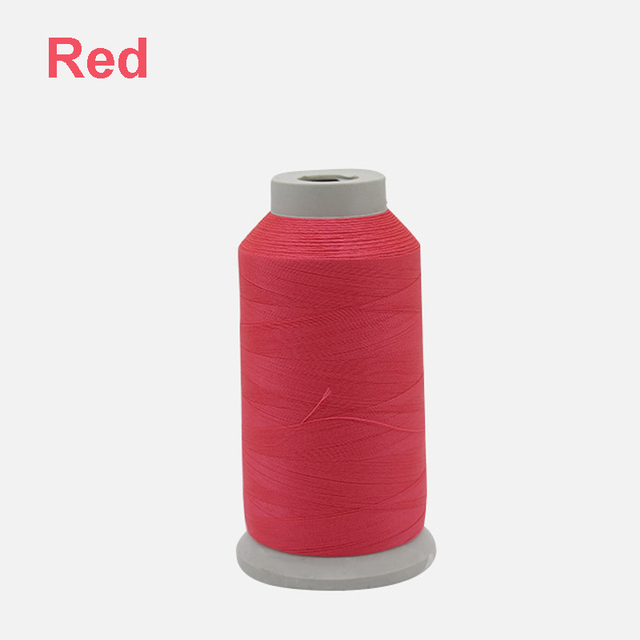 1000 Yard Luminous Thread Roll line Nylon Cross Stitch Embroidery Thread DIY Handmade Night Light String Sewing Accessories: Red