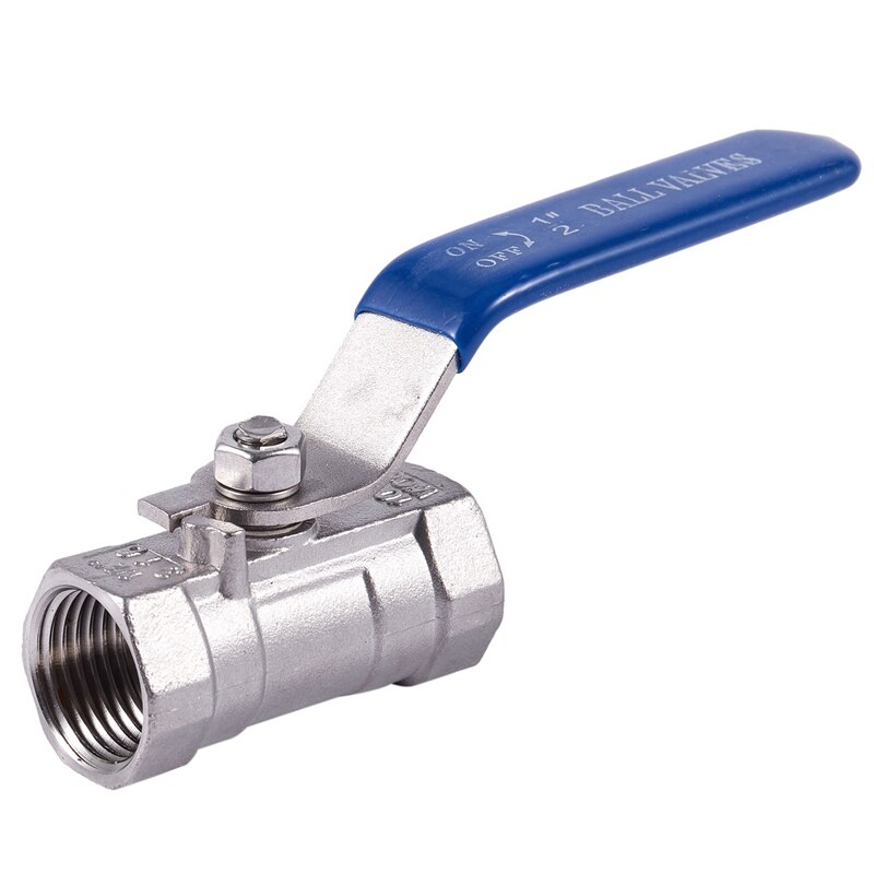 ERGAOBOY 2 stuks 1/2 vrouwelijk x 1/2 mannelijke BSP-draad Heavy Duty 304 Roestvrij staal Kogelkraan met 2 stuks 1/2 SUS 304 mannelijke Hex Nipple Connector