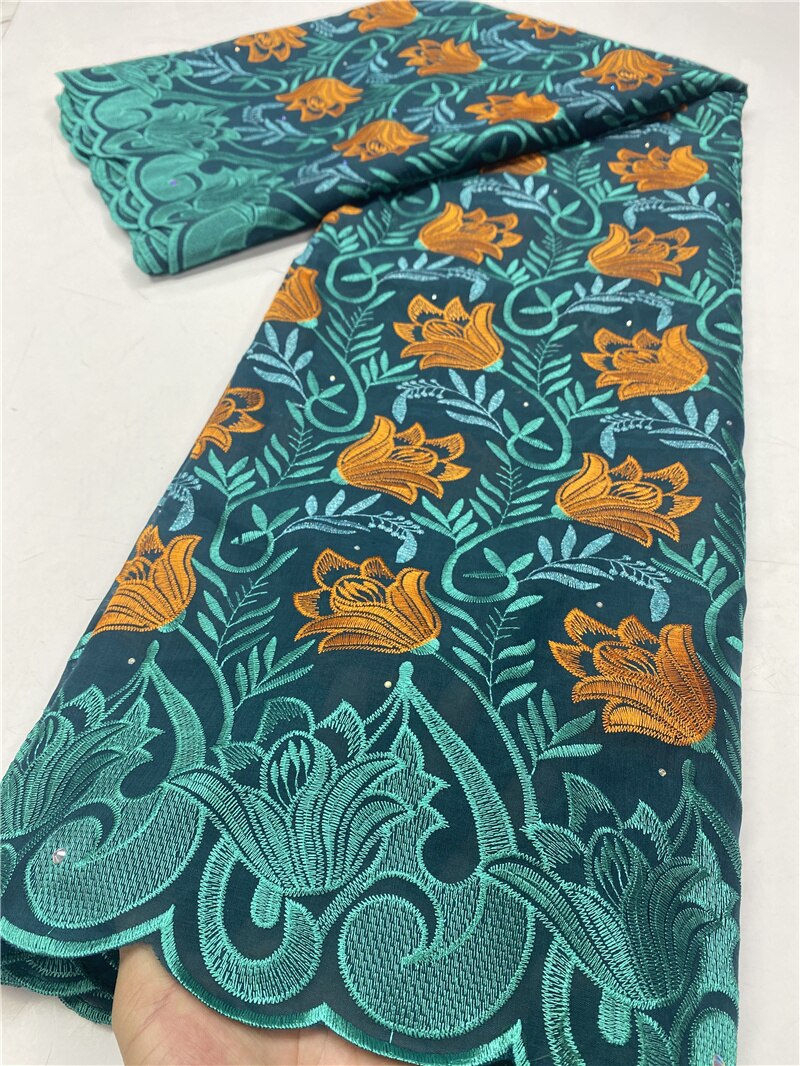 Pure White Swiss Voile Lace In Switzerland African Nigerian Dry Lace Fabrics Cotton Lace Sewing YA3722B-1