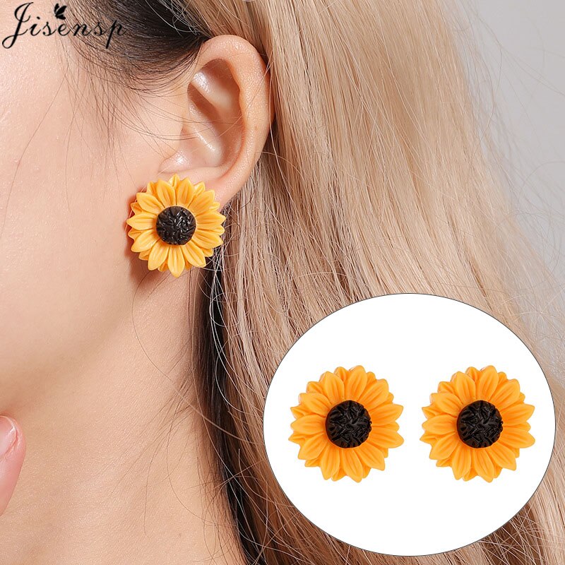 Sunflower Earrings Stud for Women Girls You are my Sunshine Jewelry Sun Flower Statement Earring Bridesmaid