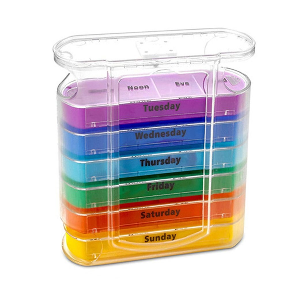 Weekly 7 Days Tablet Pill Box Holder Medicine Stor... – Grandado