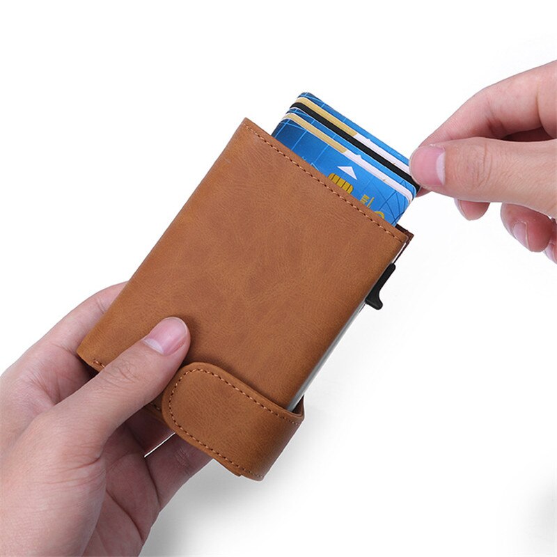Zovyvol Rfid Anti-Diefstal Mannen Smart Wallet Credit Card Unisex Portemonnee Porte Carte Card Case Paspoorthouder