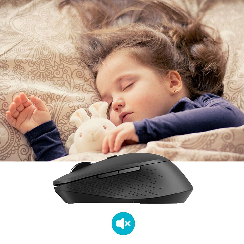 Rapoo-ratón inalámbrico silencioso multimodo, dispositivo compatible con Bluetooth, 1600DPI, 2,4 GHz, para conexión de tres dispositivos,
