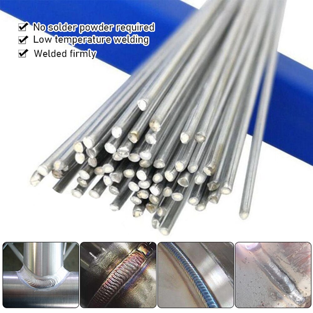10Pcs Low Temperature Simple Welding Rods Easy Melt Aluminium Flux Cored Welding Electrodes Wire Solder For Aluminum