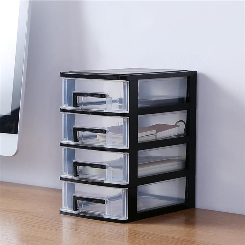 5-Layer Lade Bureau Opbergdoos Plastic Document Diversen Houder Cosmetische Kast Organizer Desktop Up Organizer Box