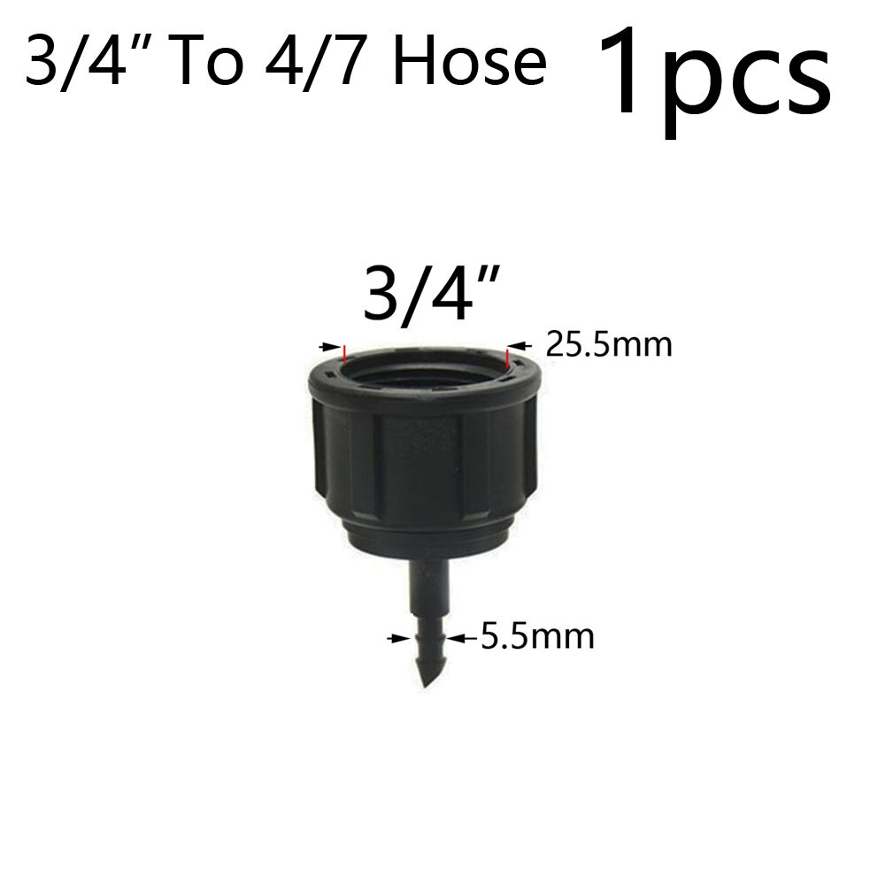 Garden Quick Coupling Adapter with 1/4 (ID 4mm) or 3/8 inch (8mm) Barbed Connector for Irrigation Garden Watering Greenhouse: PURPLE
