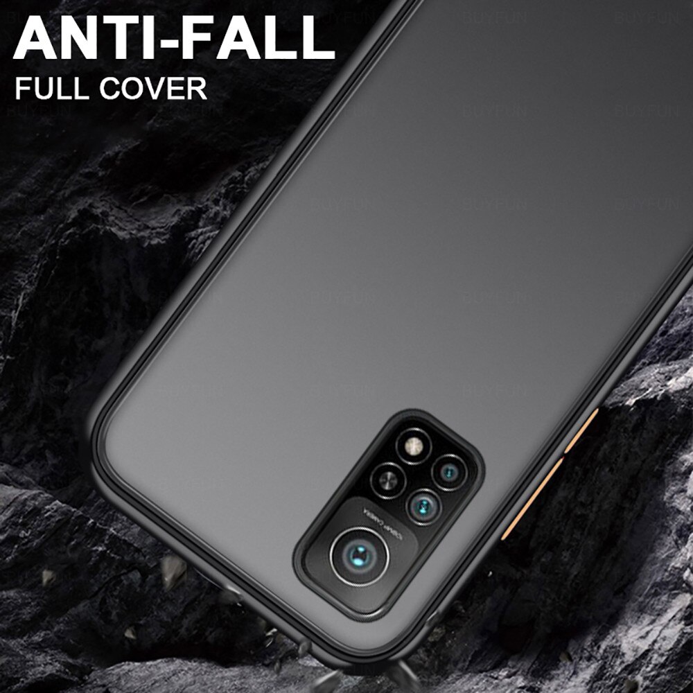 Przezroczyste matowe pokrowce na telefony dla xiaomi mi10t xiaomi xiaomi mi 10 t 10 t t10 xiaomi10t pro case silikonowe odporne na wstrząsy coque fundas