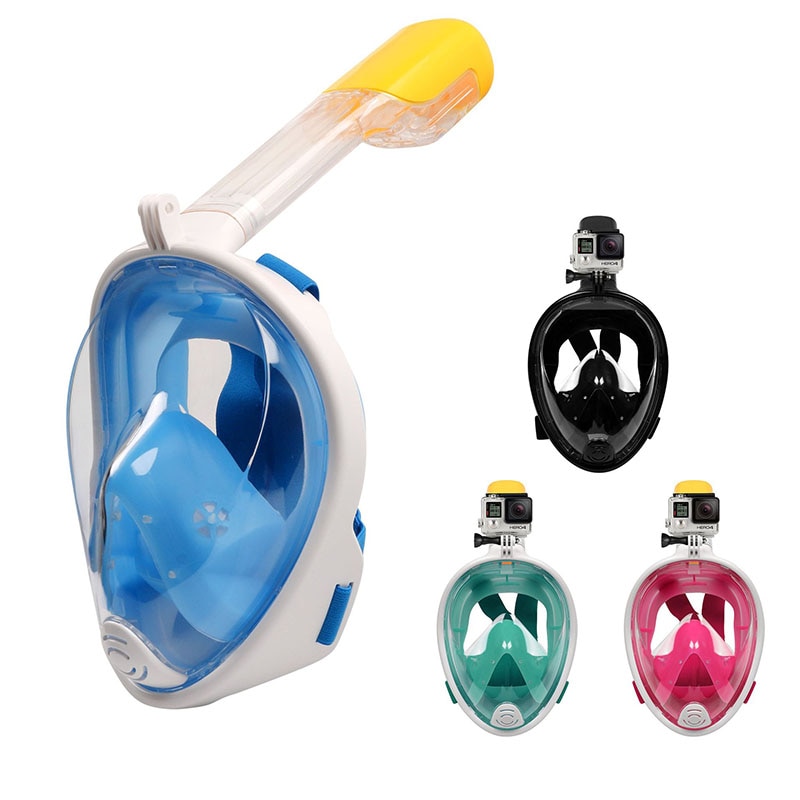 Swimming Snorkeling Mask Underwater for Diving Full Face Snorkel Anti Fog Anti-Leak Beach Sea Swim Pool Accessories Adult Child