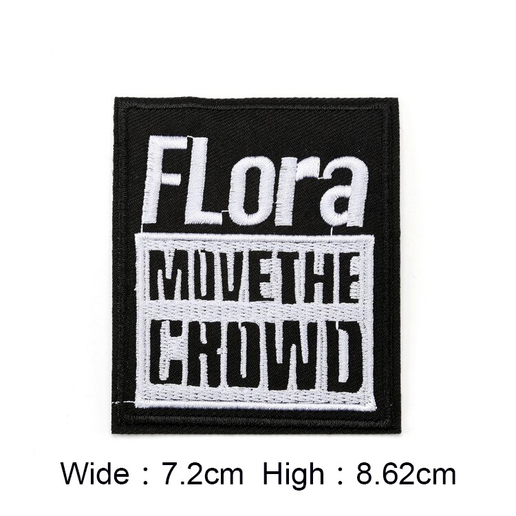 Computer embroidery black and white patch patch clothing accessories badge computer embroidery patch cloth: 16