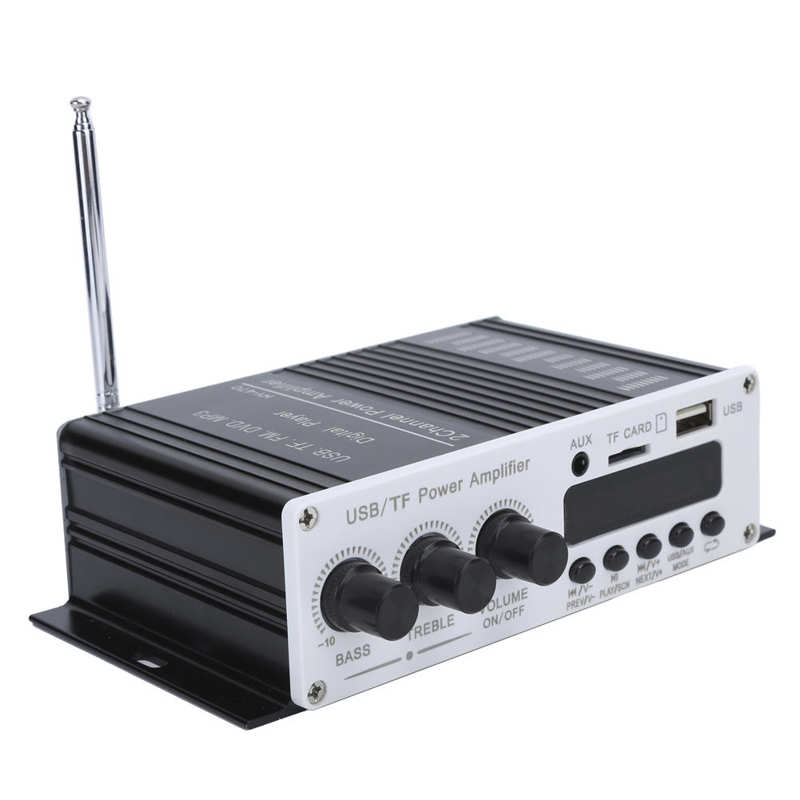 Stereo Audio Amplifier USB Memory Card Digital Player FM 4.2 Car Power Hi‑Fi Stereo Audio Amplifier