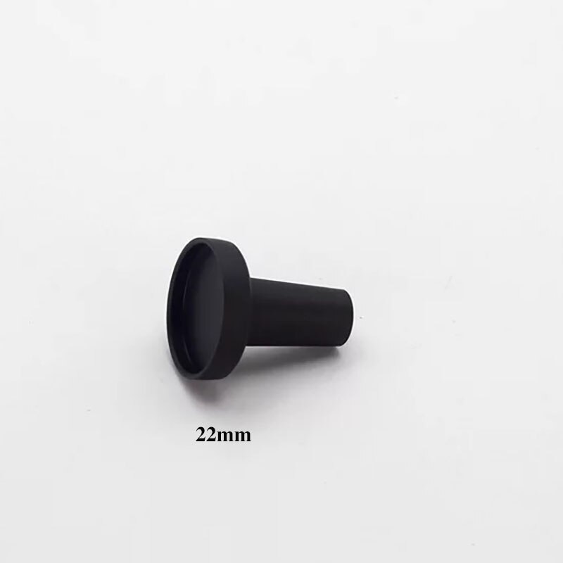 Küche Kabinett Knöpfe Gold/Schwarz Durcheinander Schlafzimmer Schrank Griffe Runde Schublade Ziehen Kommode Knopf Möbel Tür Griff: Schwarz 22mm / 1 Stück