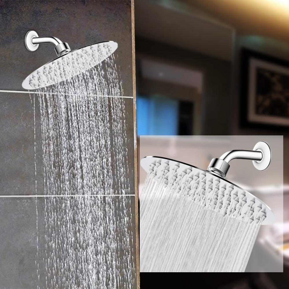 Hoge Druk Douchekop, 8 Inch Regen Douchekop, High Flow Grote Bad Douche Gemaakt Van 304 Roestvrij Staal