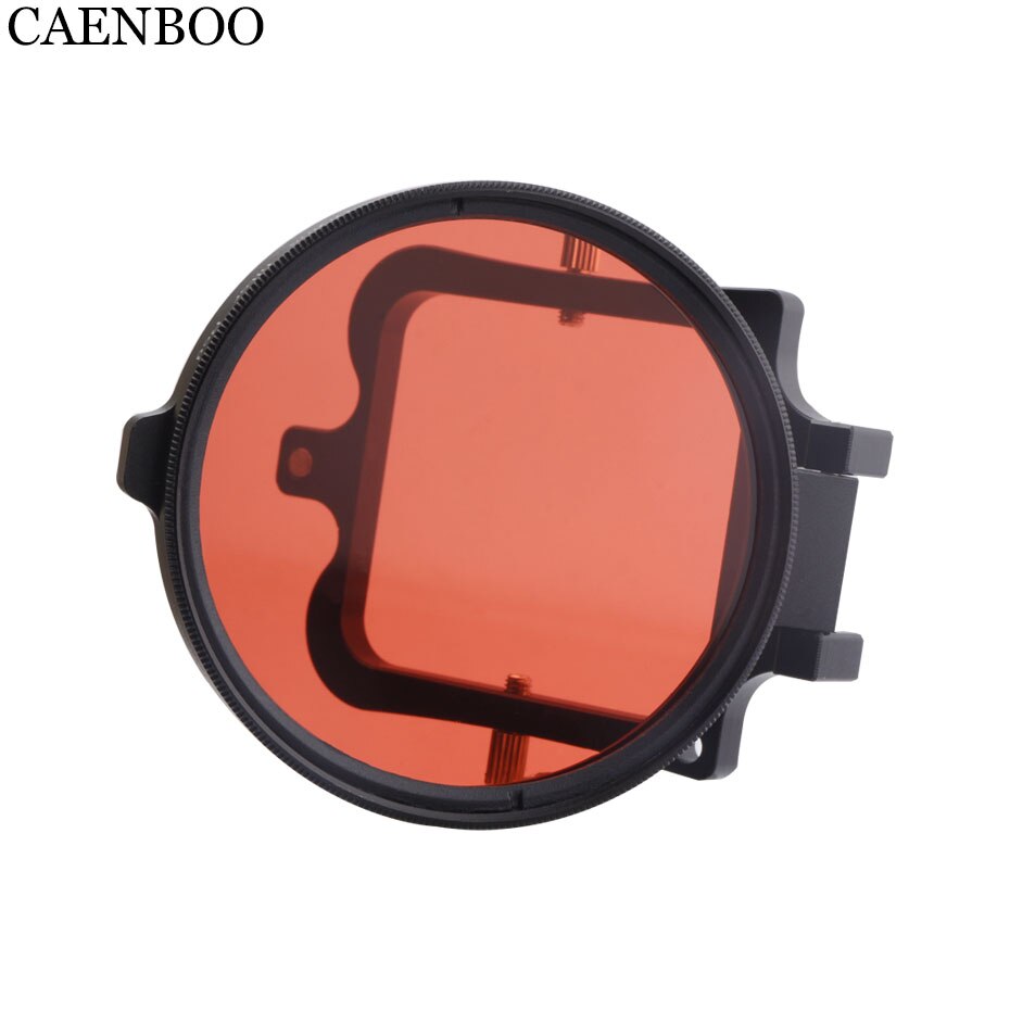 CAENBOO filtros de objetivo de cámara de acción Go Pro Hero 5 6 Color rojo buceo submarino filtro Circular para GoPro Hero5/6 negro 58mm