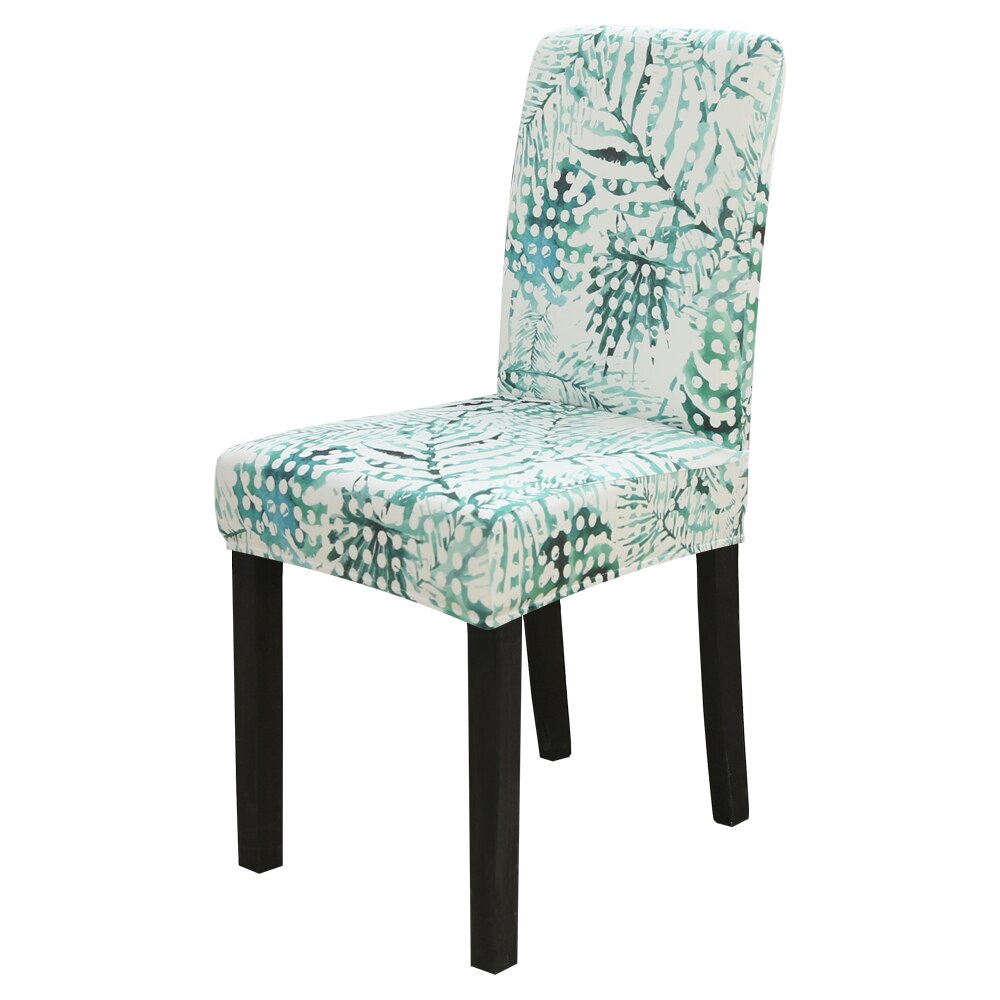 Elastische stoelhoes van spandex, woonkamer, eetkamerstoel, stretch, moderne bloemenprint, keuken, restaurant, hotel, hoes: 18-1pc