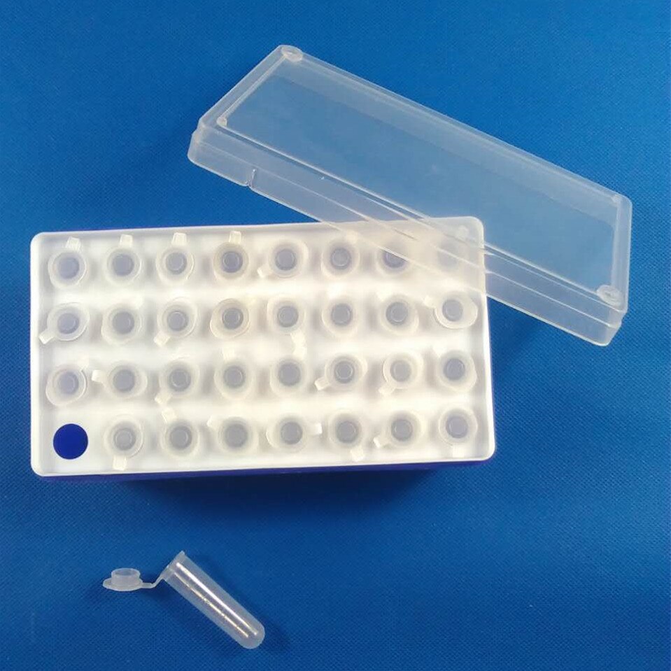 5ml/32vents Plastic Centrifuge Tube box+32 pcs 5ML Centrifuge Tubes sample tubes with Snap cap plastic test tubes