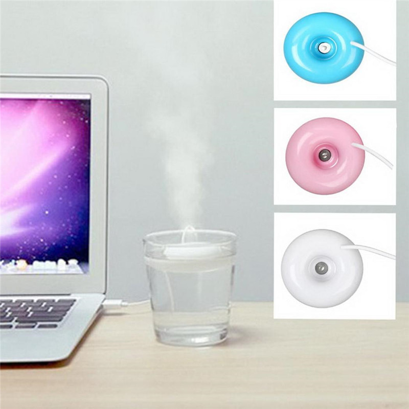 Mini Luft Ultraschall-luftbefeuchter USB Schreibtisch Krapfen Dampf Diffusor Tragbare Luftbefeuchter Kreative Luftreiniger Für Heimat Sekretariat